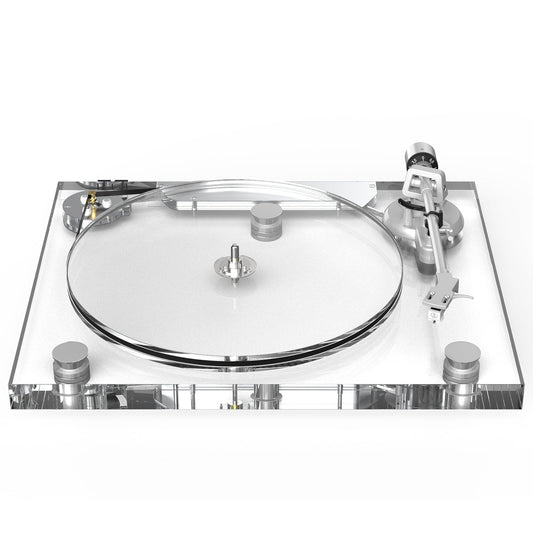 Transparent Vinyl Record Player: Retro Sound Meets Modern Elegance 🎶