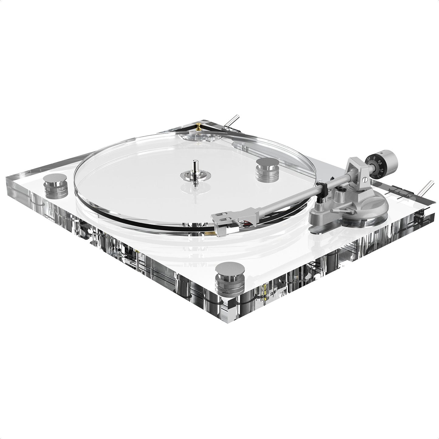 Transparent Vinyl Record Player: Retro Sound Meets Modern Elegance 🎶