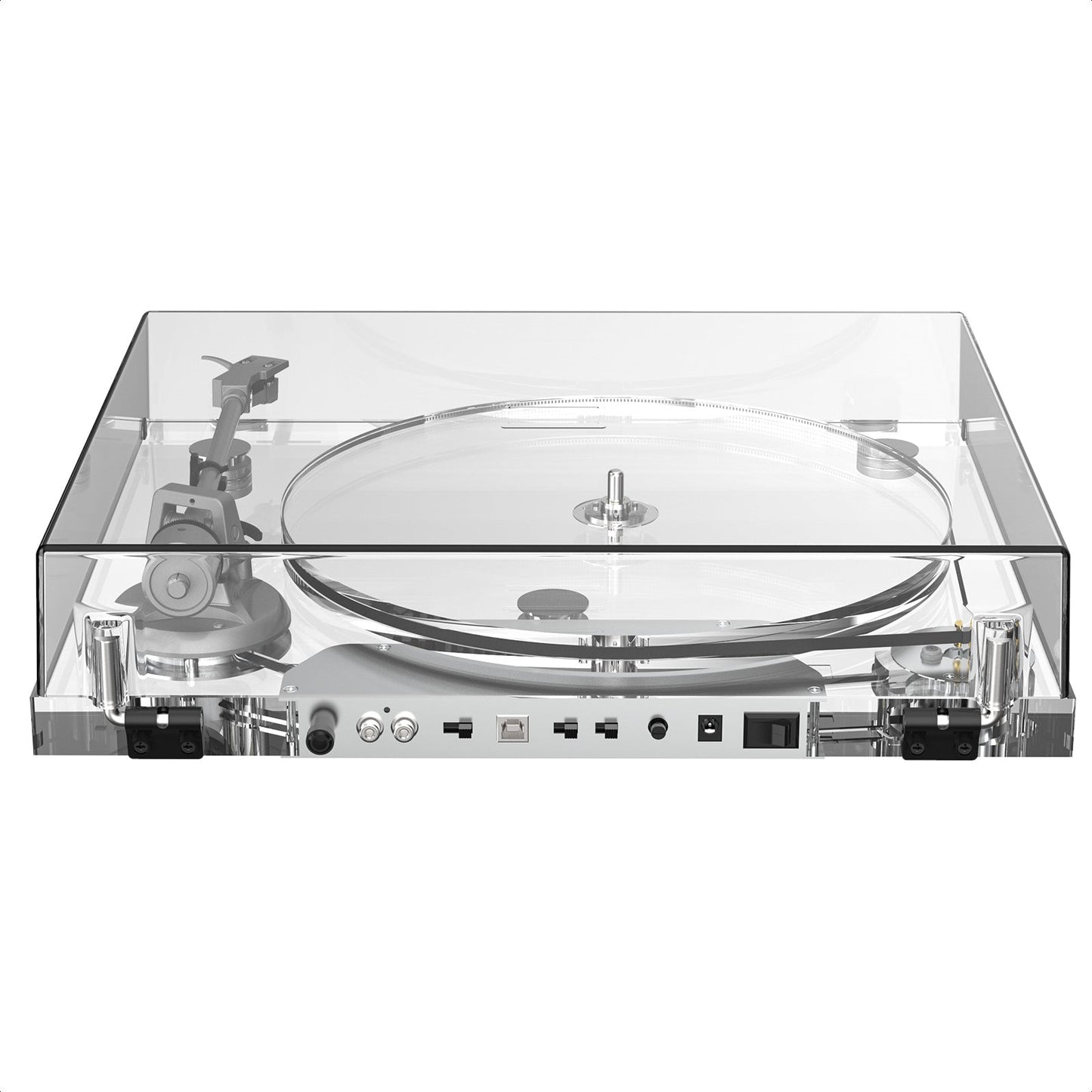 Transparent Vinyl Record Player: Retro Sound Meets Modern Elegance 🎶