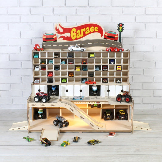 🚗🎮 Ultimate Toy Car Garage: Organize, Play, and Light Up the Fun! 🌟